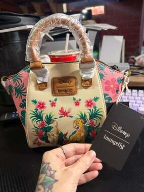 Disney Loungefly The Lion King Floral Crossbody Bag
